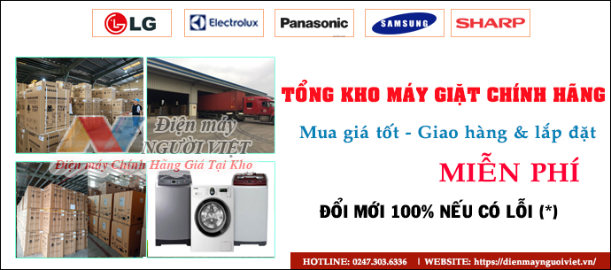 Mua máy giặt chính hãng giá tại kho